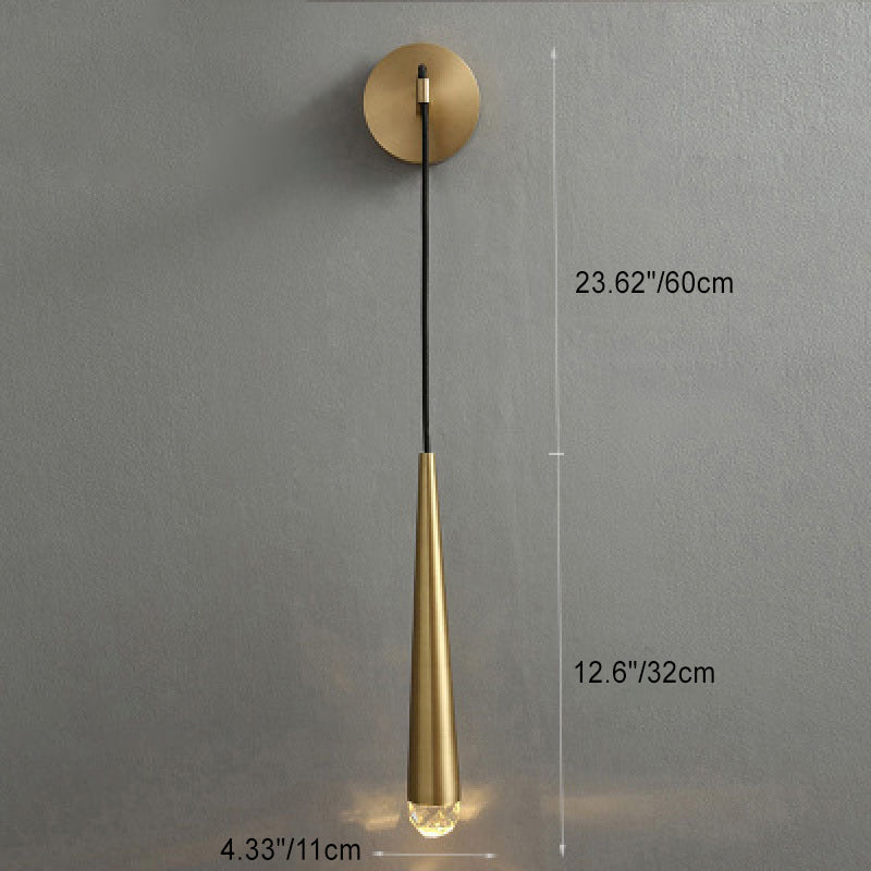 Iron Strip Ball Strip Cylinder 1-Light Wall Sconce Lamp