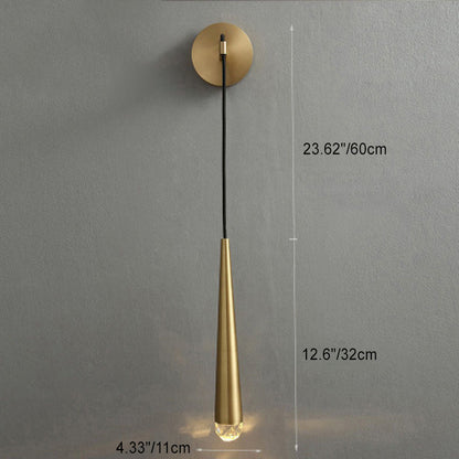 Iron Strip Ball Strip Cylinder 1-Light Wall Sconce Lamp