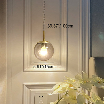 Round Cylinder Flower Brass Glass 1-Light Wall Sconce Lamp