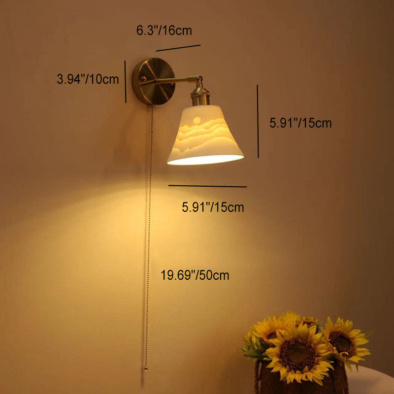 Simplicity Round 1-Light Vanity Light Wall Sconce Lamp