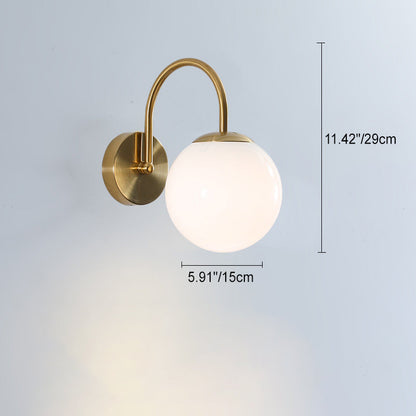 French Ball Ribbed Flower Bud 1-Light Wall Sconce Lamp