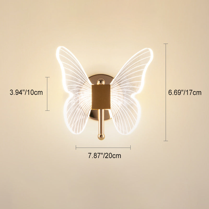 Metal Morning Glory Maple Leaf LED Wall Sconce Lamp
