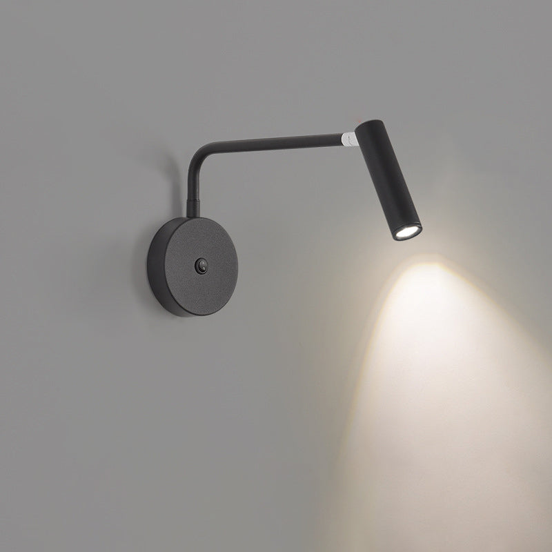 Cylindrical Rotatable Iron Aluminum LED Wall Sconce Lamp