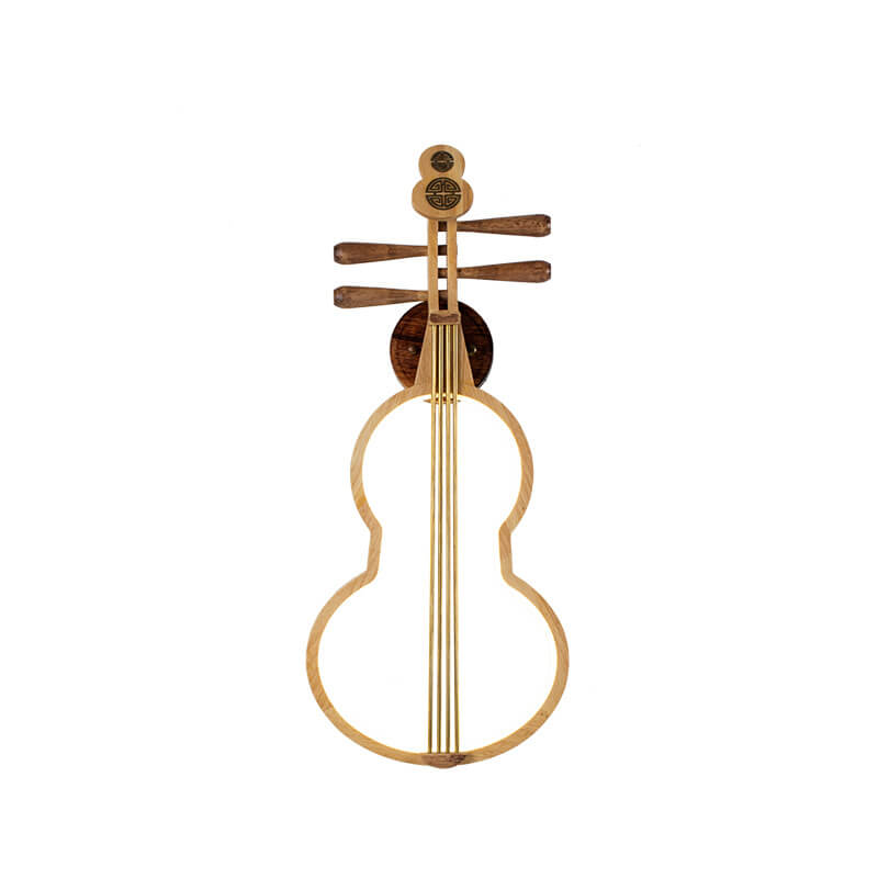 Chinese Pipa Instrument Zen Decoration LED Wall Sconce Lamp