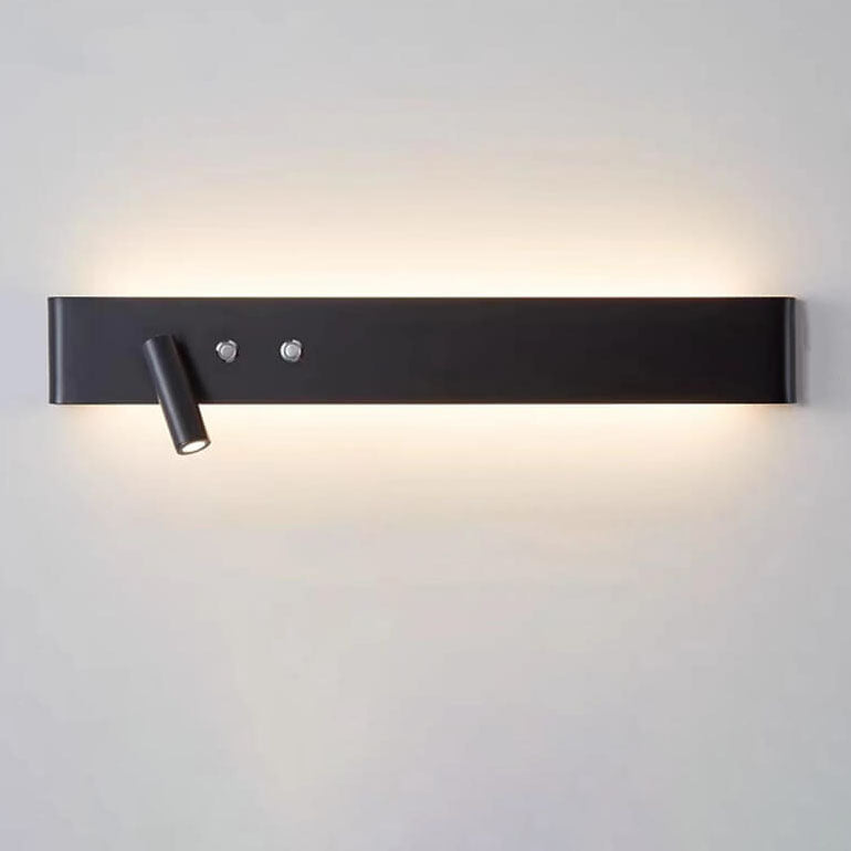 Minimalist Rectangular Aluminum Iron LED Wall Sconce Lamp