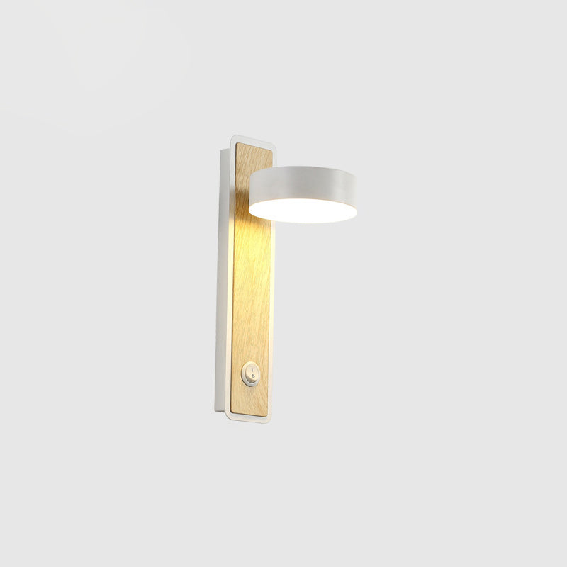 Round Rectangle Iron Aluminum Acrylic LED Wall Sconce Lamp