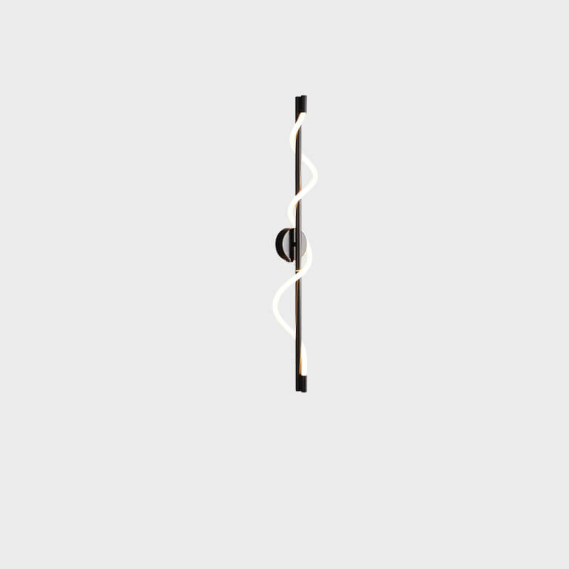 Copper-Plated Curve Long Bar Copper LED Wall Sconce Lamp