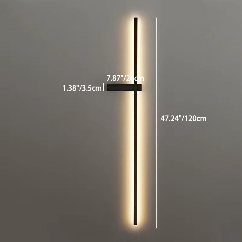 Iron Aluminum Silica Strip Line LED Wall Sconce Lamp