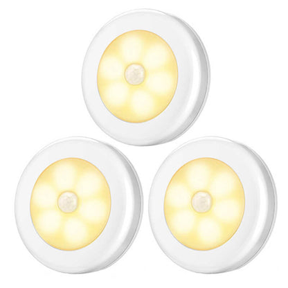 Smart Body Sensing Round LED Night Light Wall Sconce Lamp