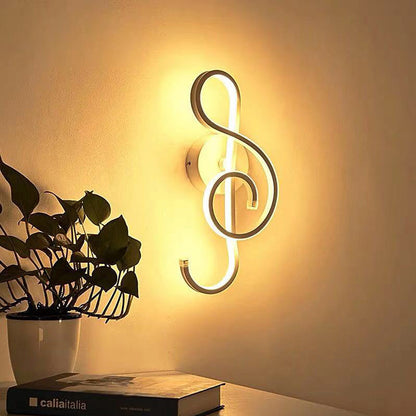 Creative Bar Wave Aluminium Acrylic LED Wall Sconce Lamp