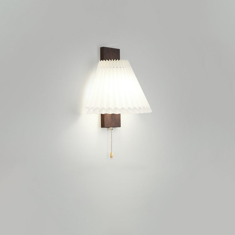 Nordic Iron PVC Cubic Pleated 1-Light Wall Sconce Lamp