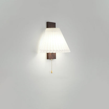 Nordic Iron PVC Cubic Pleated 1-Light Wall Sconce Lamp