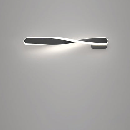 Spiral Long Aluminum Silicone LED Wall Sconce Lamp