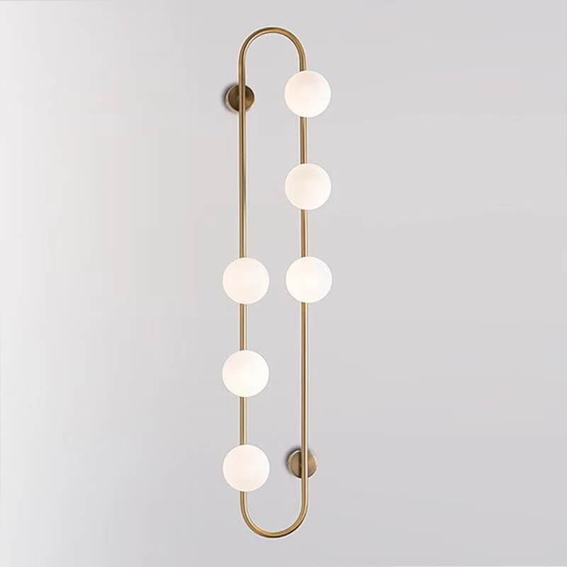 Nordic Glass Ball Oval Ring 2/4/6-Light Wall Sconce Lamp