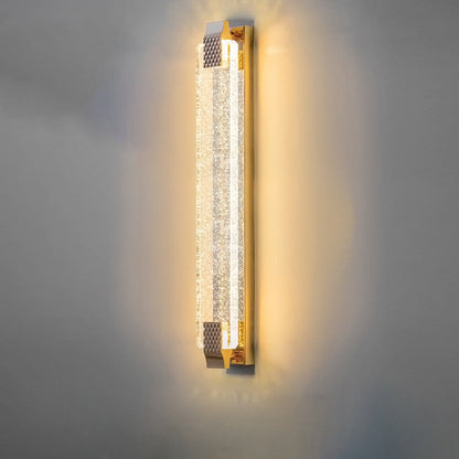Dazzling Crystal Shade Stainless Steel LED Wall Sconce Lamp