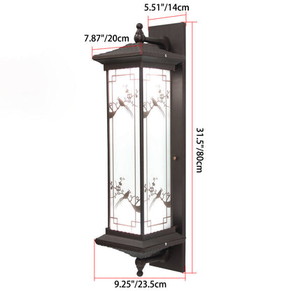 Chinese Aluminum Glass Solar LED Wall Sconce Lamp