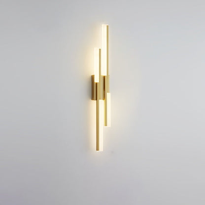 Minimalist Vertical Bar Acrylic Iron LED Wall Sconce Lamp