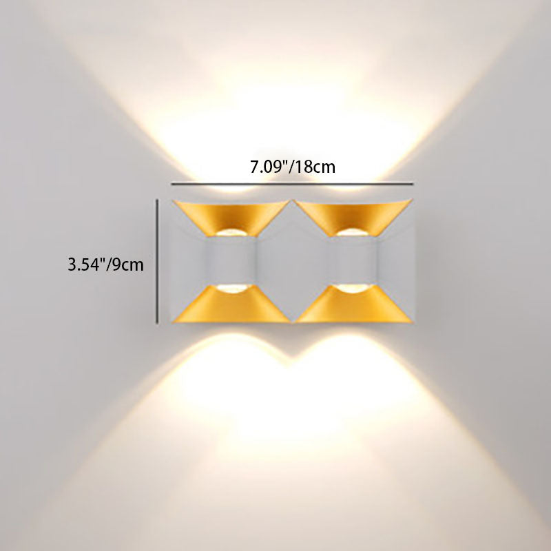 Simplicity Waterproof Aluminum Square LED Wall Sconce Lamp