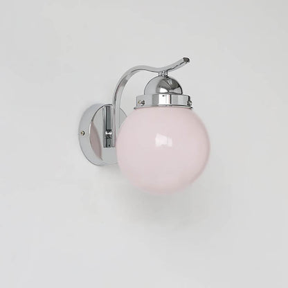 Modern Simplicity Glass Ball 1-Light Wall Sconce Lamp