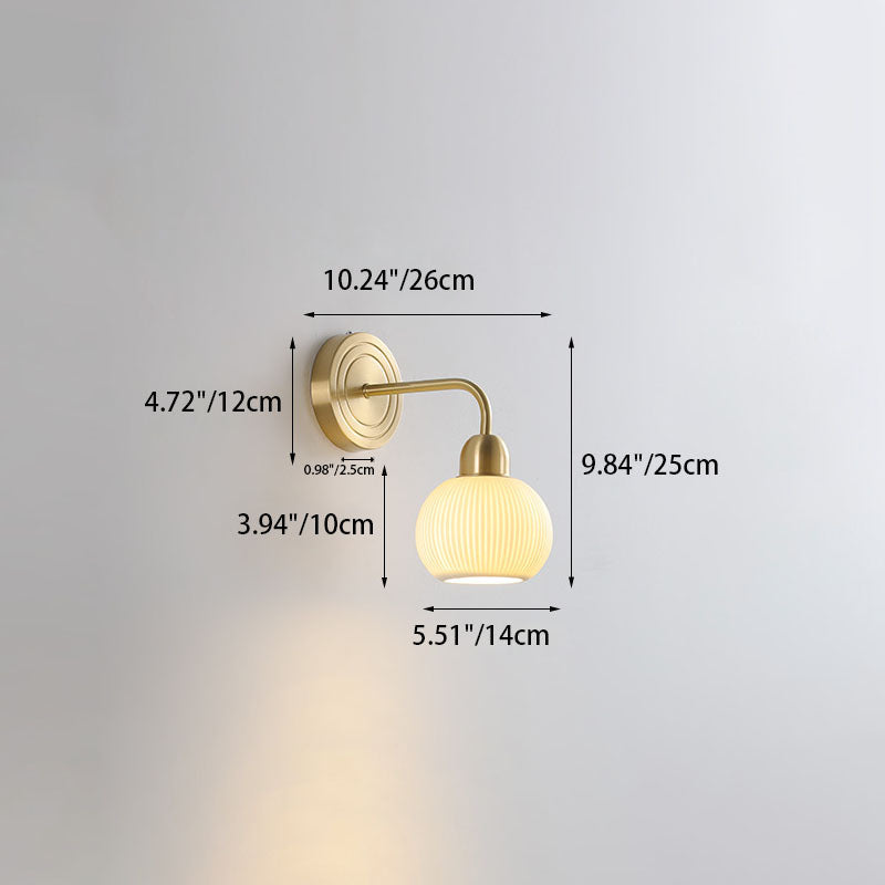 Geometrical Gold Finish Frame 1-Light Wall Sconce Lamp