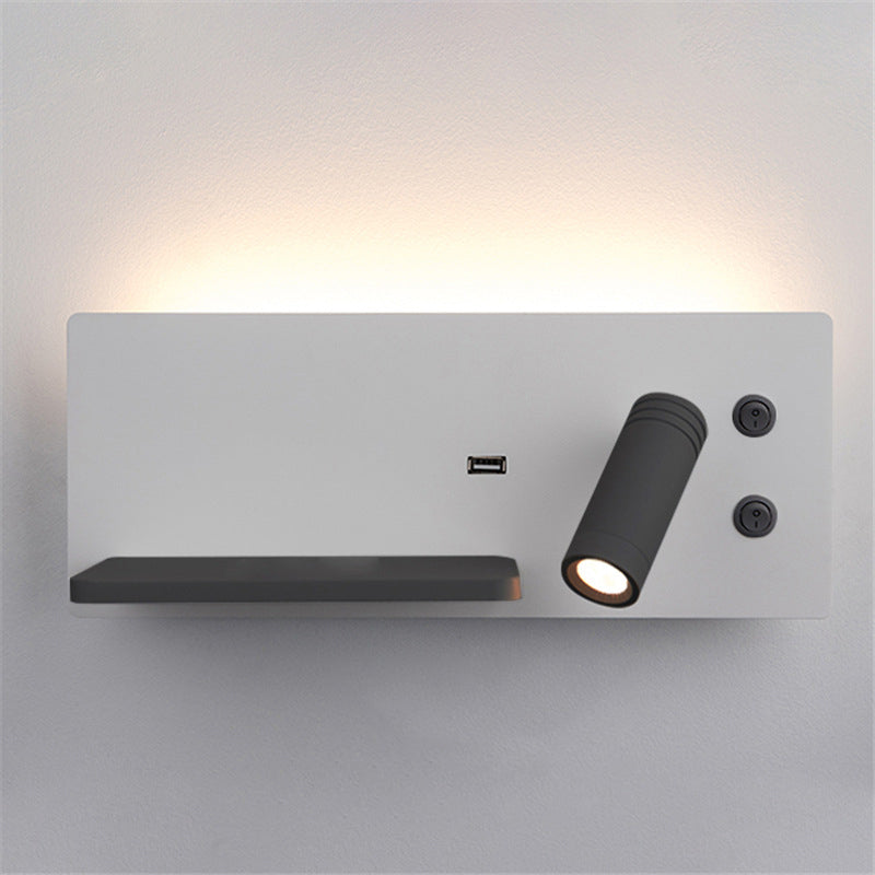 Rectangular Iron LED Rotatable Spotlight Wall Sconce Lamp