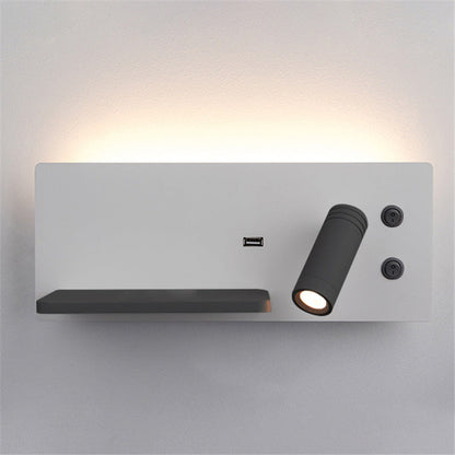 Rectangular Iron LED Rotatable Spotlight Wall Sconce Lamp