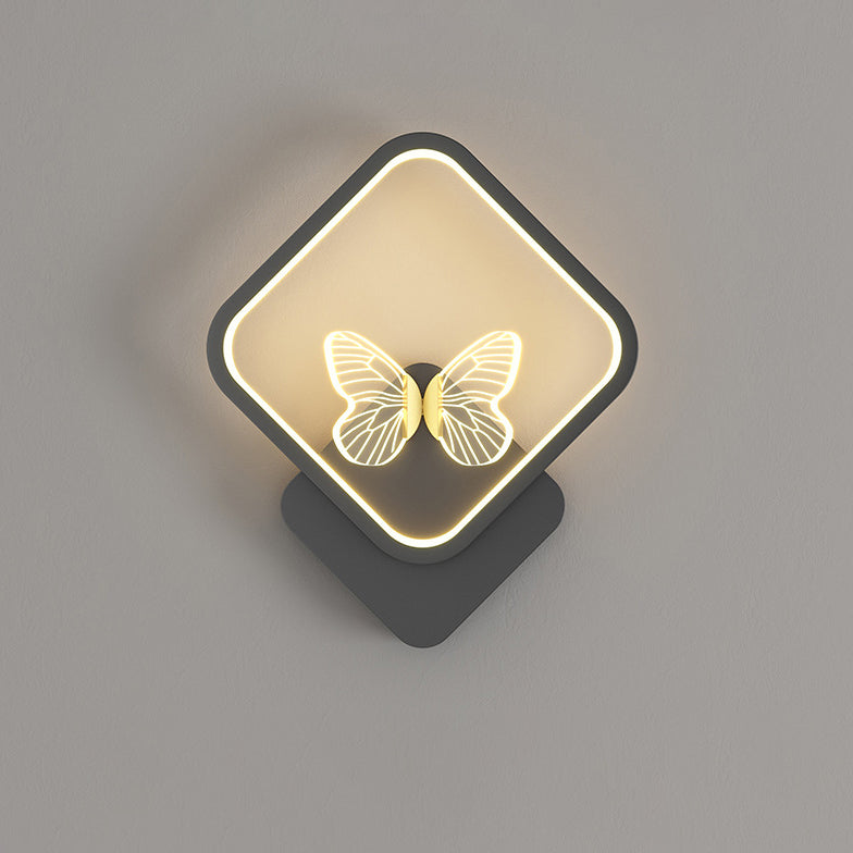Deco Square Round Frame Design LED Wall Sconce Lamp
