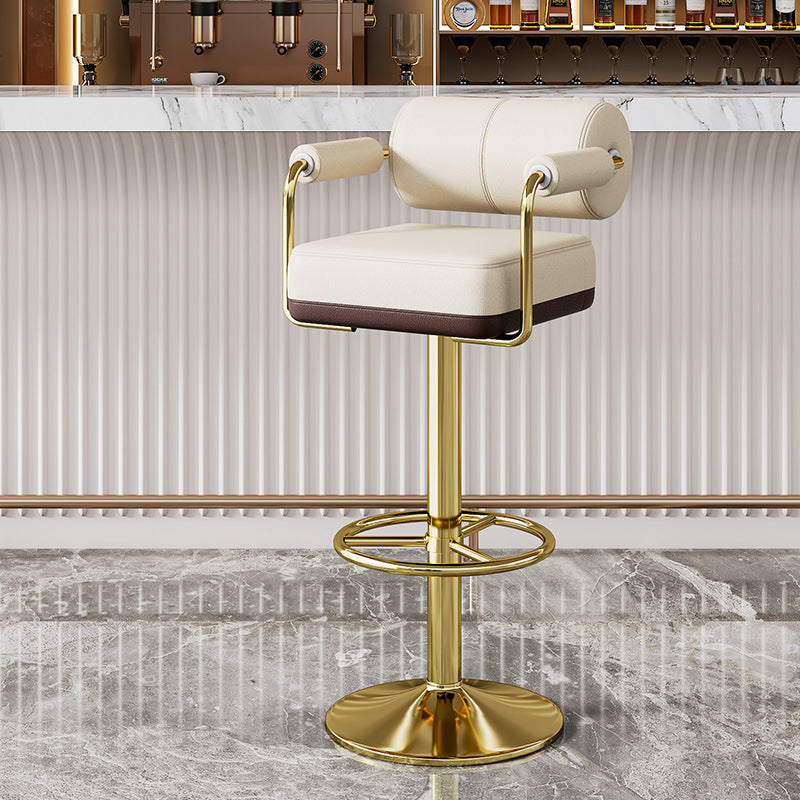 Contemporary Leather Bar Stool