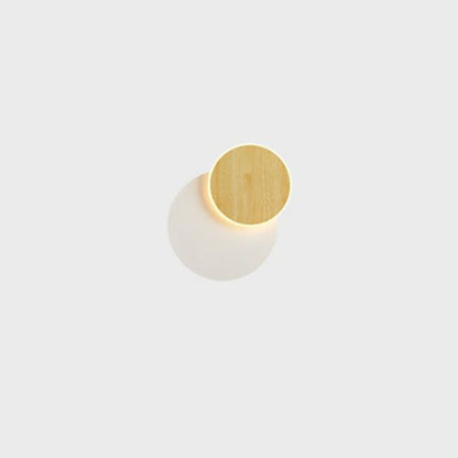 Nordic Minimalist Log Square Round LED Wall Sconce Lamp