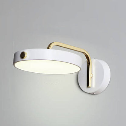 Macaron Color Round Head Iron Acrylic LED Wall Sconce Lamp