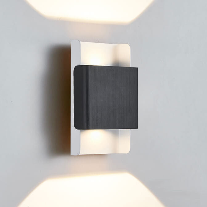Rectangular Double-headed Aluminum LED COB Wall Sconce Lamp