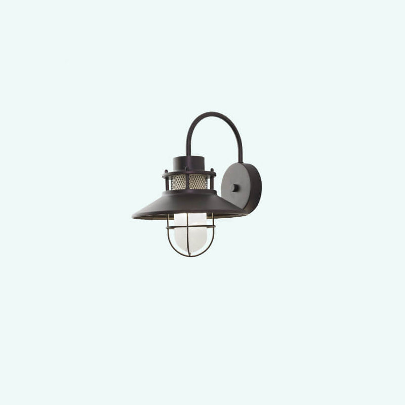 Outdoor Iron Body 1-Light Outdoor Wall Sconce Lamp