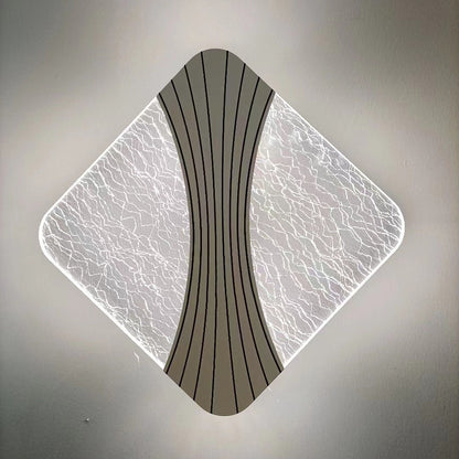 Round Diamond Hardware Acrylic LED Wall Sconce Lamp