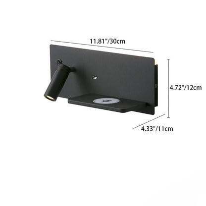 Rectangular LED Rotatable Spotlight Wall Sconce Lamp