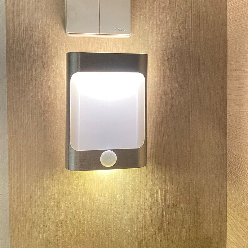 Rectangular Aluminum USB Rechargeable LED Wall Sconce Lamp