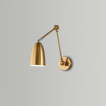 Simplicity Rocker Arm Long Rod 1-Light Wall Sconce Lamp