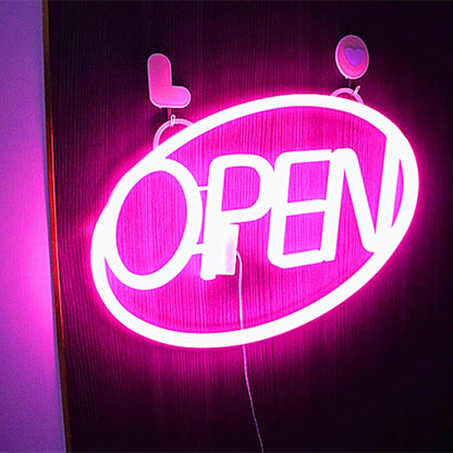 Deco PS OPEN LED Outdoor Hanging Neon Wall Sconce Lamp