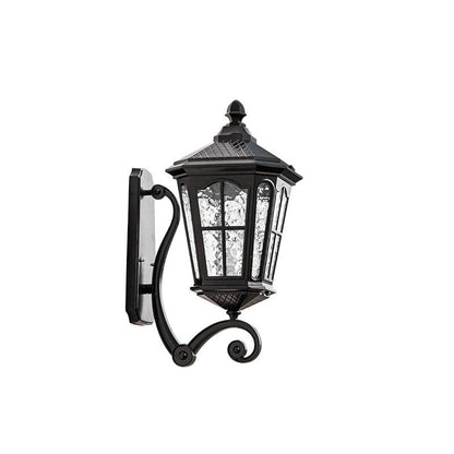 Outdoor Aluminum Glass Waterproof 1-Light Wall Sconce Lamp