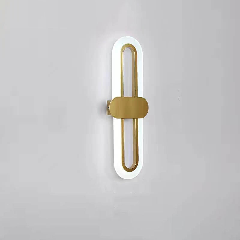 Circular Ring Acrylic Aluminum LED Wall Sconce Lamp