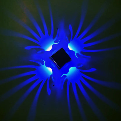 Square Phoenix Tail LED Decorative Wall Sconce Lamp