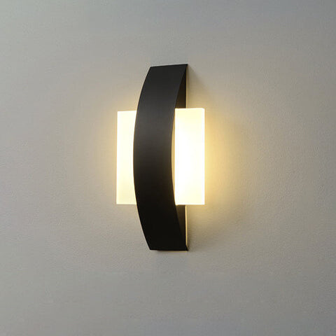 Minimalist Acrylic Geometric Ring LED Wall Sconce Lamp