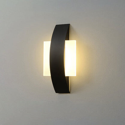 Minimalist Acrylic Geometric Ring LED Wall Sconce Lamp