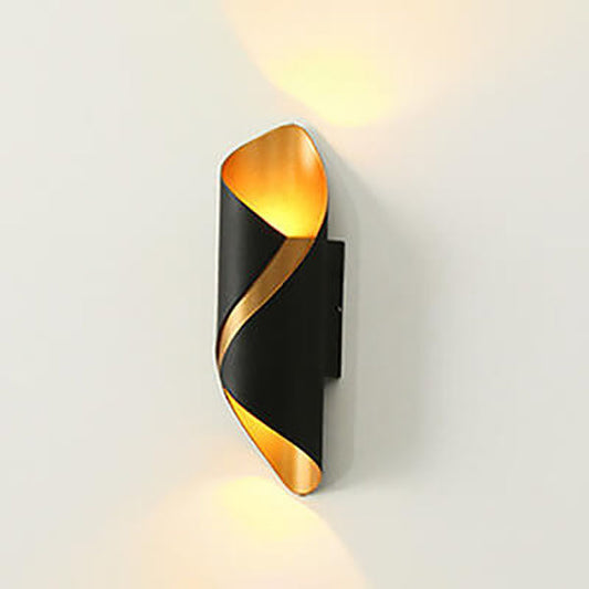 Aluminum Spiral Double Head LED Spotlight Wall Sconce Lamp