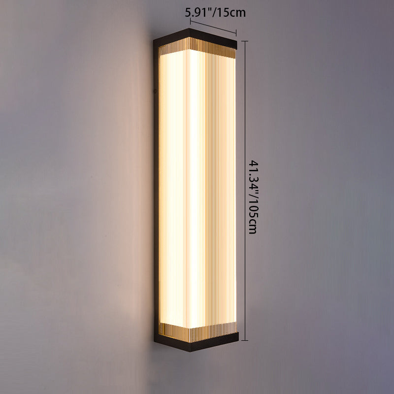 Waterproof Steel Acrylic LED Outdoor Wall Sconce Lamp