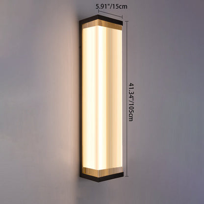 Waterproof Steel Acrylic LED Outdoor Wall Sconce Lamp