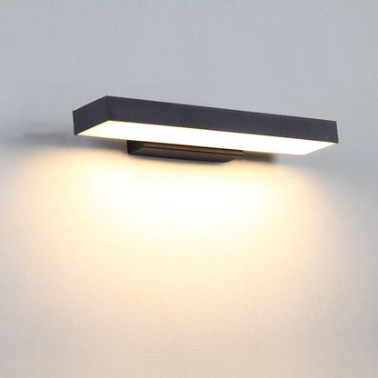 Modern Minimalist Flat LED Sensor Outdoor Wall Sconce