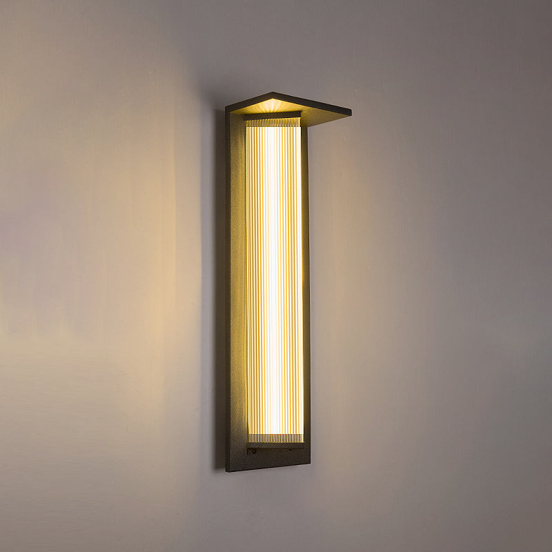 Simplicity Acrylic Shade LED Waterproof Wall Sconce Lamp