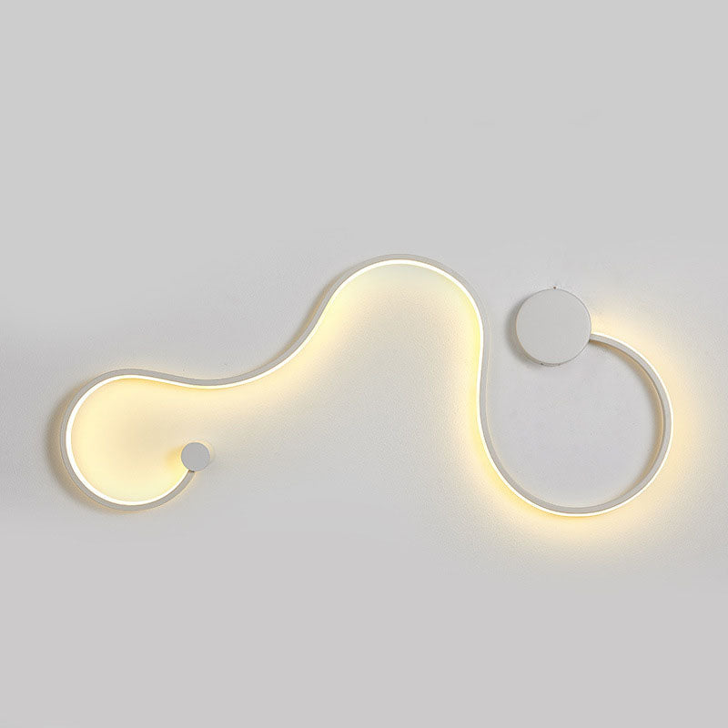 Nordic Aluminum Silicone Lines LED Wall Sconce Lamp