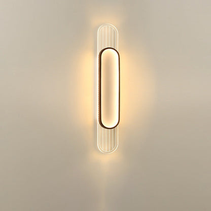 Simplicity Grille Ellipse Shade LED Wall Sconce Lamp