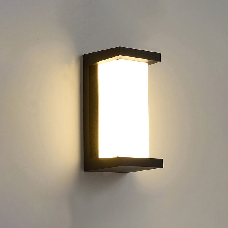 Geometry Aluminum Outdoor Waterproof LED Wall Sconce Lamp